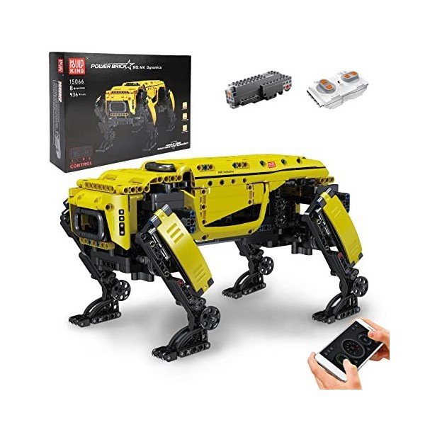 Mould King 15066 Technique Chien mécanique modèle de Blocs de Construction, 936 pièces Robot télécommandé Chien Jouet pour Ad