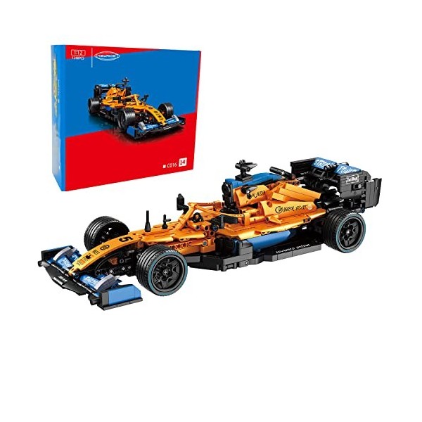 Sets Briques de construction de voiture de course de Formule 1,Modèle de voiture à léchelle 1:12, jouets de voiture de cours