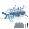 Télécommande Shark Toy, USB Rechargeable sous-Marin Modèle avec Radio Télécommande, Facile à Charger, Cadeau Jouet Dété pour