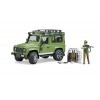 Bruder LR Defender Station met boswachter en hond