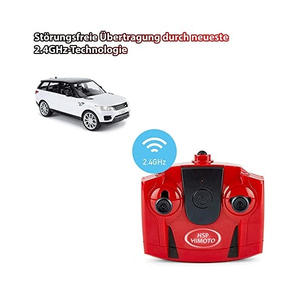 Himoto HSP Voiture télécommandée RC compatible avec Range Rover Sport Edition, SUV à léchelle 1:14, véhicule tout-terrain av