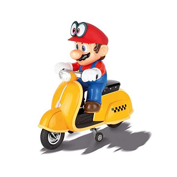 Carrera RC Super Mario Odyssey Scooter – Véhicule radiocommandé avec batterie rechargeable – Jouet pour enfants à partir de 6