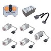 GEST Technic Power Functions Set Moteur avec Télécommande Power Fonctions Motor Set Compatible avec Lego Technic - 7 Pièce