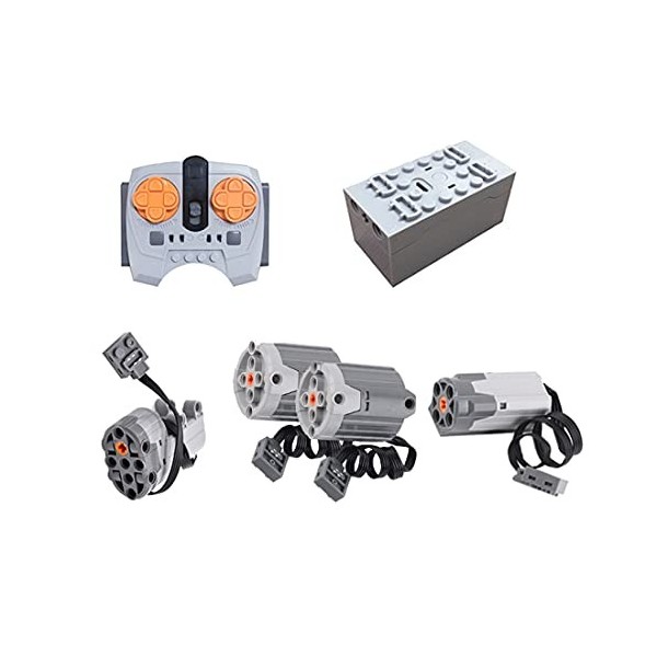 GEST Technic Power Functions Set Moteur avec Télécommande Power Fonctions Motor Set Compatible avec Lego Technic - 7 Pièce