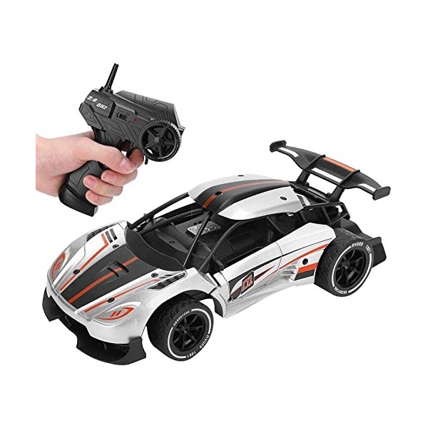 Mopoq Voiture télécommandée 1/16 rc 2.4G télécommande sans fil course voiture télécommandée pour enfants, jouet de course pou