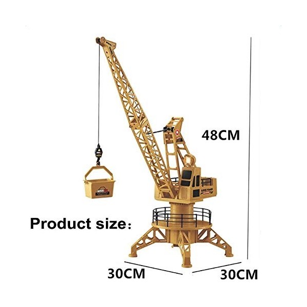 JSY Grue Télécommande 01:12 Tour de contrôle à Distance de Grue Simulation à Distance de Grue 360 ​​degrés de contrôle Spin L