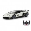 Jamara - 405172 - Lamborghini Aventador SVJ - 1:14 - Blanc - 2,4 GHz - Jusquà 1 heure de conduite à environ 9 km/h, détails 