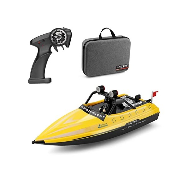 Duisger WL917 RC Bateau 2.4GHz Télécommande Bateaux RC Jet Boat 16km/h RC Bateau Jouet Cadeau pour Enfants Adultes Garçons Sa