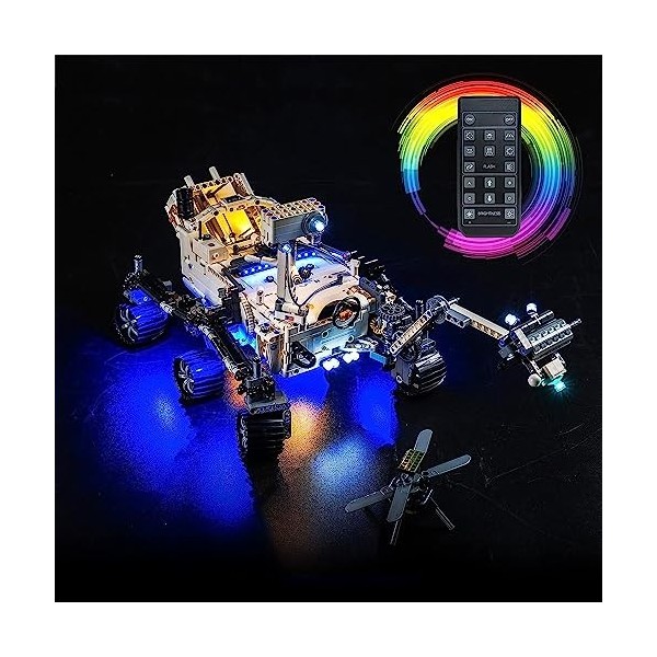 Kit déclairage télécommandé pour Lego NASA Mars Rover Perseverance 42158 modèle Non Lego , kit déclairage LED pour NASA Ma