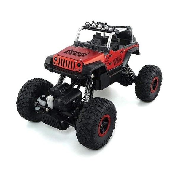 GLOYER 1/18 Modèle de Simulation Voiture télécommandée 2.4 Électrique RC Trcuk 4WD Véhicule Tout-Terrain RC avec éclairé Bigf