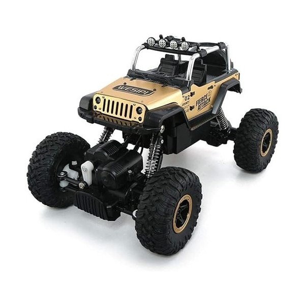 GLOYER 1/18 Modèle de Simulation Voiture télécommandée 2.4 Électrique RC Trcuk 4WD Véhicule Tout-Terrain RC avec éclairé Bigf