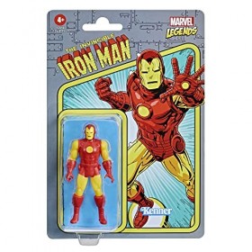 Hasbro Marvel Legends, figurine de collection Retro 375 Iron Man de 9,5 cm