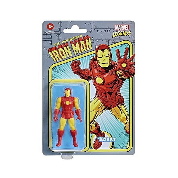 Hasbro Marvel Legends, figurine de collection Retro 375 Iron Man de 9,5 cm