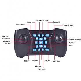 Dilwe Voiture RC, 2.4G Télécommande Lumières 4 Roues Motrices Cascadeur Voiture 360 ​​degrés Rotation Hors Route Escalade Voi