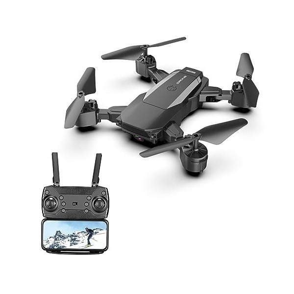 Toyvian Hélicoptère Télécommandé Drone Télécommandé Drone Rc Pliable Quadrirotor Rc Quadrotor Hélicoptère Rc Avion Télécomman