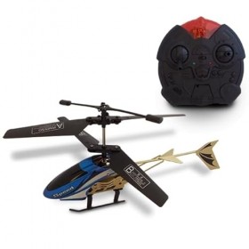 TotalCadeau Hélicoptère télécommandé RC 2.5ch éclairage LED radiocommandé Bleu