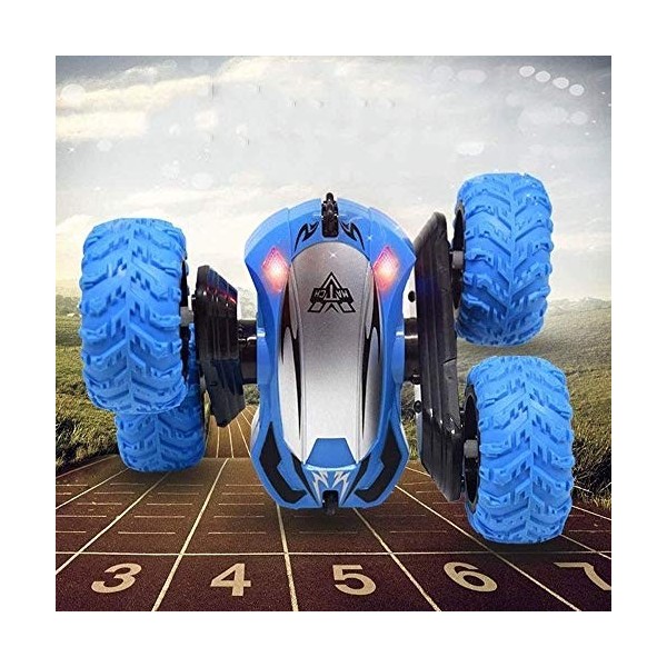 ZHLFDC Wireless Charging RC Car 2.4GHz télécommande double face Dumper Stunt Véhicule Tumble Escalade Deformation hors route 