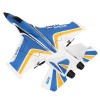 Alomejor Avion RC, RC Glider Soft LED Light Lightweight 2.4Ghz avec Télécommande pour lextérieur Double Batterie 