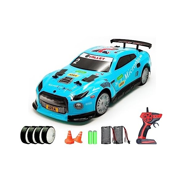 RACENT Voiture télécommandée pour enfants 1/14 grande vitesse RC 2,4 GHz Jouet cadeau pour garçons et filles vert 