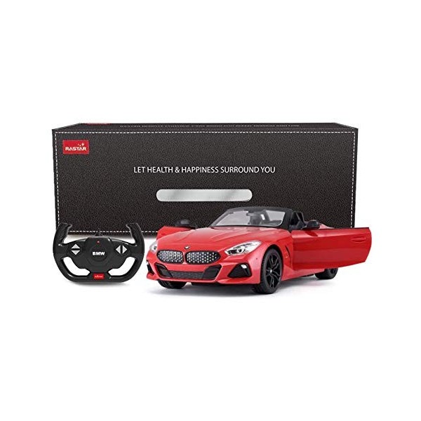RASTAR BMW Voitures télécommandées 1/14 RC BMW Z4 Roadster Convertible BMW – Rouge/2,4 GHz, cadeaux pour enfants garçons