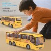 Autobus Scolaire RC, Jouet DAutobus Scolaire pour les Tout-Petits, VéHicules de Voiture TéLéCommandéS, Bus TéLéCommandé pour