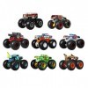 Hot Wheels Monster Trucks Coffret de 8 véhicules aux roues géantes, jouet de voiture pour enfant, emballage durable, HGX21