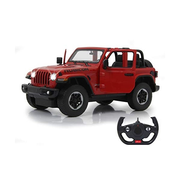 JAMARA- Jeep Wrangler JL 1:14 2,4 GHz Porte Manuelle – sous Licence Officielle, jusquà 1 Heure dautonomie, Environ 11 km/h 