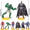 OBLRXM Figurine Avengers, Avengers Endgame Titan Hero Series Lot de 6 Figurines, Hulk, Iron Man, Captain America,Thor, Spider