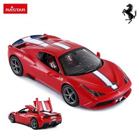 RASTAR - Voiture télécommandée Ferrari 458 Special A - Rouge - Échelle 1/14 - Décapotable&nbsp;: ouverture et fermeture automatiqu