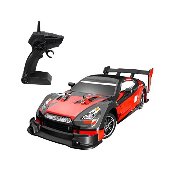 Goolsky RC Drift Car 1/16 RC Car 2.4GHz 4WD 40km/h RC Race Car High Speed Kids Gift RTR Rouge