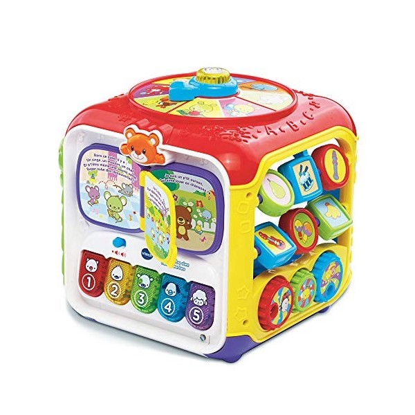 VTech - 183405 - Super Cube des découvertes - Version FR & Super TELECOMMANDE PARLANTE Baby Jouet Premier Age, 80-606275, Mul