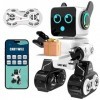 anysun Jouet Robot pour Enfants, Robots RC Intelligents avec Tactile, Application et Télécommande, Jouet Robot Programmable, 