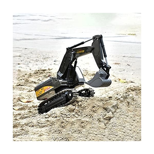 Eeneme Télécommande Excavatrice Jouet RC 1: 24 Excavatrice Chaîne Construction Véhicule RC Camion Jouet Garçon Fille Cadeau 6