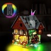cooldac Kit de lumières LED pour Lego 21341 Disney Hocus Pocus : The Sanderson Sisters Cottage, télécommande USB, kit de lum