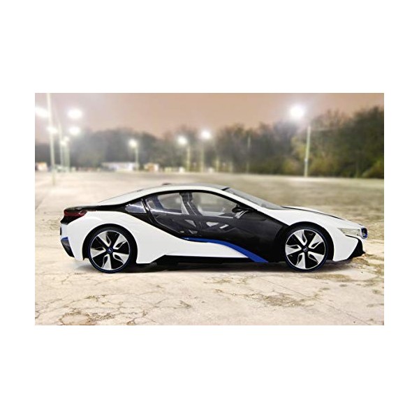 Jamara - 404490 - Maquette - Voiture - Bmw I8 Echelle 1:14 Weiß 40 Mhz