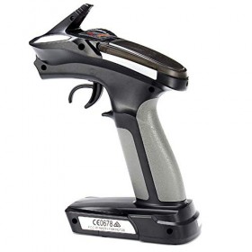 DollaTek Émetteur de système Radio FS-GT2E 2A 2.4ghz 2CH pour Bateau de Voiture RC avec récepteur FS-A3