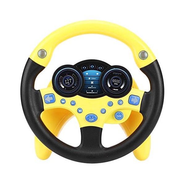 Jouet volant, jouet de voiture de copilote avec musique et lumière enfant enfants Drive Learning Learning cadeau musical déd