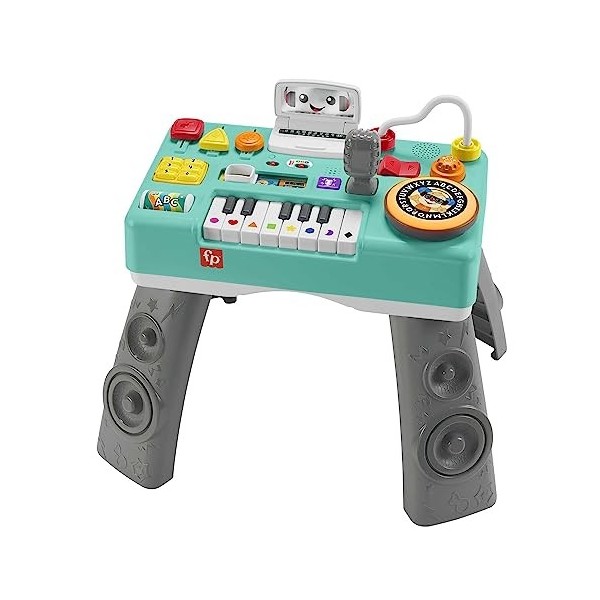 Fisher-Price- Puppy Mix Learn Music Table Qe, HRB66, Multicolore, Moyen