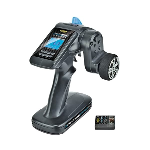 Carson 500500054 FS 3K Reflex Wheel Pro 3 LCD 2.4G-Accessoires de véhicule, Compatible pour Kits, modélisme, y Compris récept