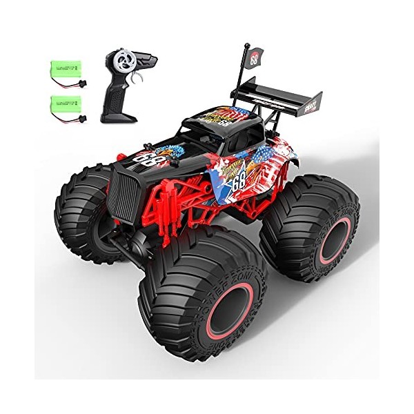 tech rc Voiture Télécommande 1:14 Jouets pour Enfants 15KM/H Haute Vitesse Voiture de Course Buggy avec Piles Rechargeables 5