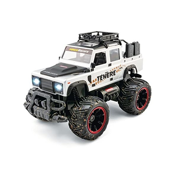 NincoRacers - Overlander Ténéré Batterie Li-ION Voiture Monster Truck télécommandée. Échelle 1/14. avec lumières. Émetteur 2,