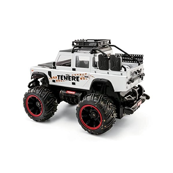 NincoRacers - Overlander Ténéré Batterie Li-ION Voiture Monster Truck télécommandée. Échelle 1/14. avec lumières. Émetteur 2,