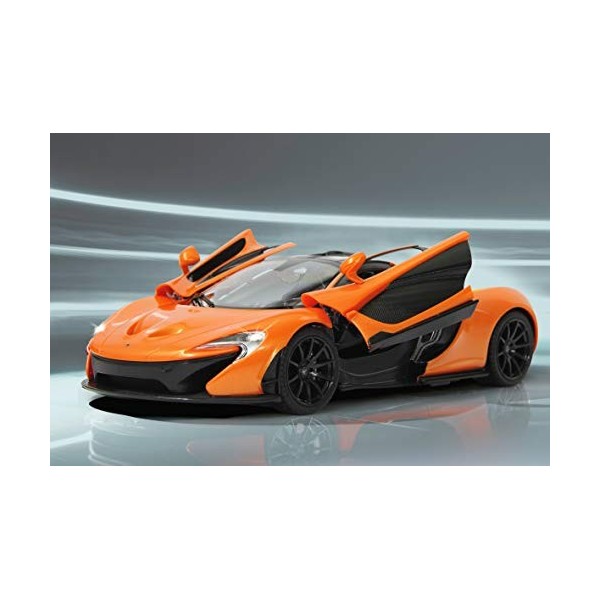 Jamara - Mclaren P1 1:14 Orange Et Noir - Voiture Télécommandée Avec Portières Manuelles