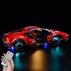 Hosdiy Jeu de Lumière avec Télécommande pour Ferrari 488 GTE AF Corse 51 Modèle - LED Lumiere Kit Compatible avec Lego 4212