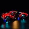 Hosdiy Jeu de Lumière avec Télécommande pour Ferrari 488 GTE AF Corse 51 Modèle - LED Lumiere Kit Compatible avec Lego 4212