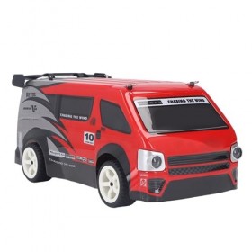 BROLEO Véhicule Multifonction RC, Simulation MPV Signal Stable 2.4G Voiture Télécommandée Dérive à Grande Vitesse pour Jeu de