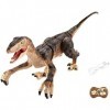 SXZHSM Jouets de Dinosaures de Simulation Télécommandés pour Garçons de 5 6 7 8 Ans, Jouet Robot 2.4Ghz RC avec Lumière LED M