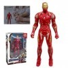 Iron Man Figurines pour enfants, jouet daction de 17 cm, figurines animées, tête et bras rotatifs, figurines de décoration d