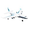 RiToEasysports Avion télécommandé à 2 Canaux 2,4 GHz, Planeur RC de Vol de 500 M, Anti-Collision EPP, Anti-Chute pour Lieu Ou