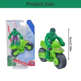 Générique Figurine Super Héros, Jouet Super Héros Enfant, Ensemble de Super-héros Figurine daction et Motos, Superhéros Figu